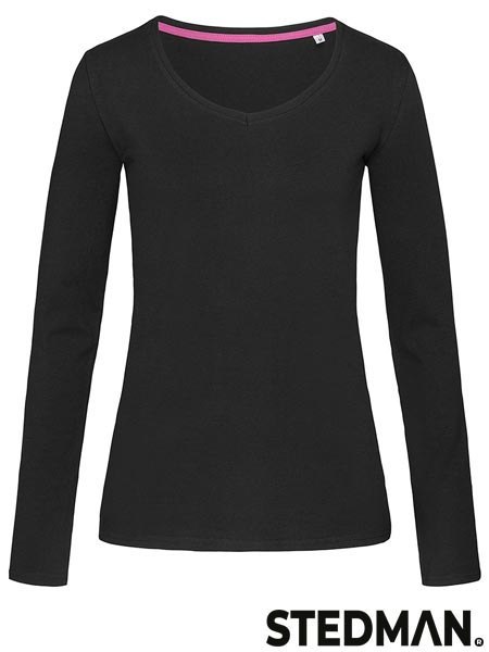 T-SHIRT DAMSKI Z DŁUGIM RĘKAWEM