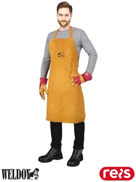 FARTUCH OCHRONNY SKÓRZANY DLA SPAWACZY