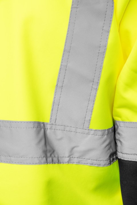 SOFTSHELL WSTAWKA GRANAT BF005 Z PASAMI ODBLASK. KAT 2 klasa2