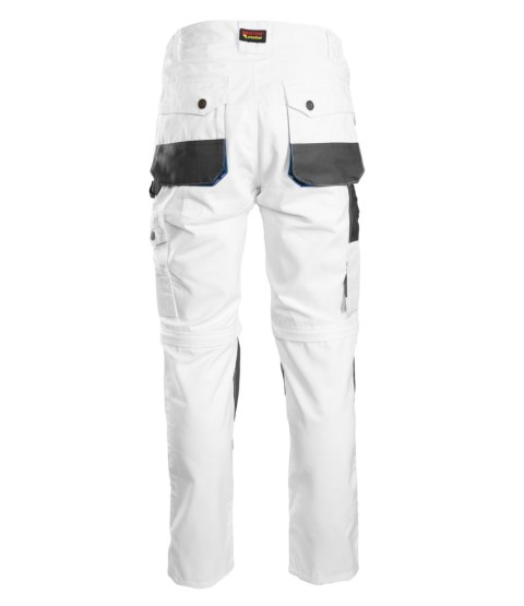 SPODNIE DO PASA Z ODPINANYMI NOGAWKAMI BIAŁY