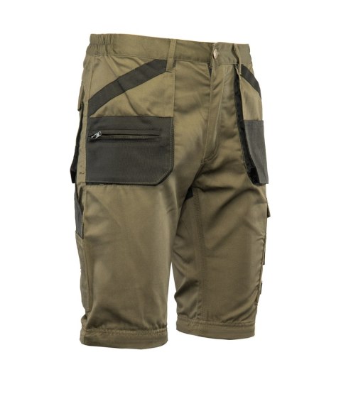 SPODNIE DO PASA KHAKI - ODPINANE NOGAWKI