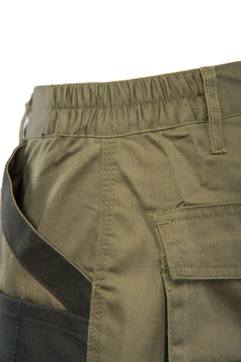 SPODNIE DO PASA KHAKI - ODPINANE NOGAWKI