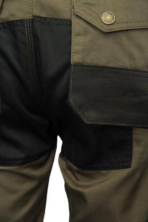 SPODNIE DO PASA KHAKI - ODPINANE NOGAWKI