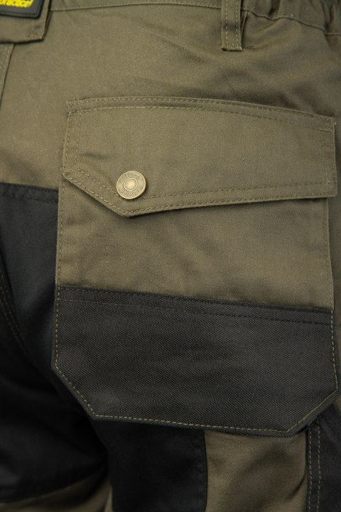 SPODNIE DO PASA KHAKI - ODPINANE NOGAWKI