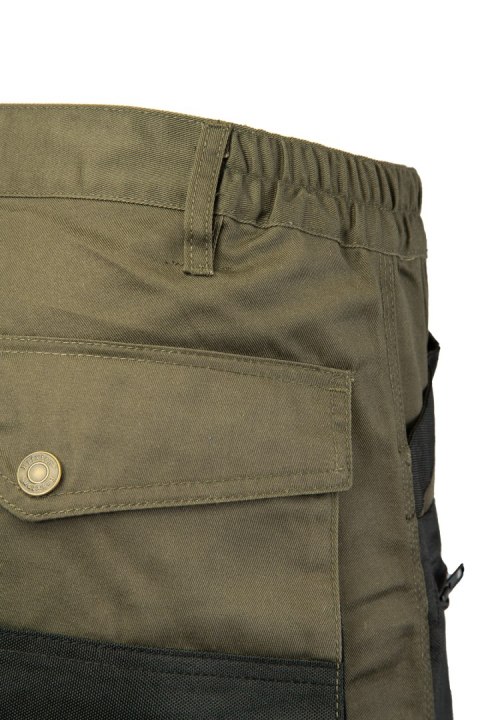 SPODNIE DO PASA KHAKI - ODPINANE NOGAWKI