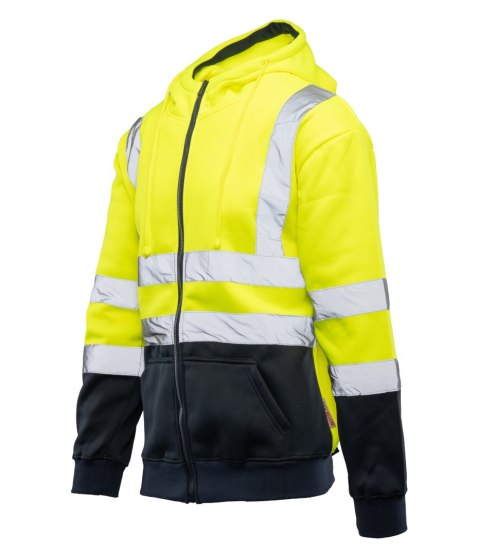 BLUZA DRESOWA WSTAWKA GRANAT ODBLASKOWA KAT. II BF014