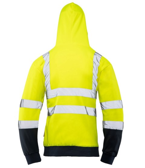 BLUZA DRESOWA WSTAWKA GRANAT ODBLASKOWA KAT. II BF014