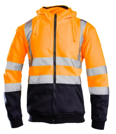 BLUZA DRESOWA WSTAWKA GRANAT ODBLASKOWA KAT. II BF014