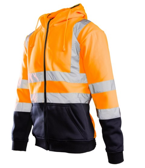 BLUZA DRESOWA WSTAWKA GRANAT ODBLASKOWA KAT. II BF014