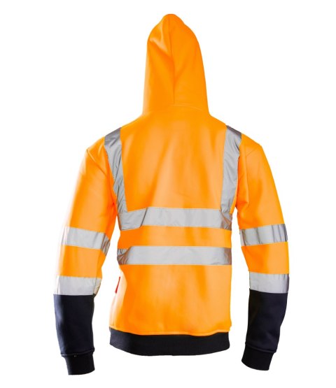 BLUZA DRESOWA WSTAWKA GRANAT ODBLASKOWA KAT. II BF014