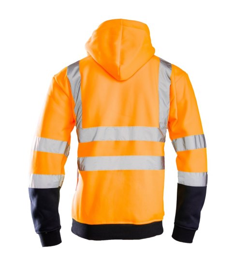 BLUZA DRESOWA WSTAWKA GRANAT ODBLASKOWA KAT. II BF014