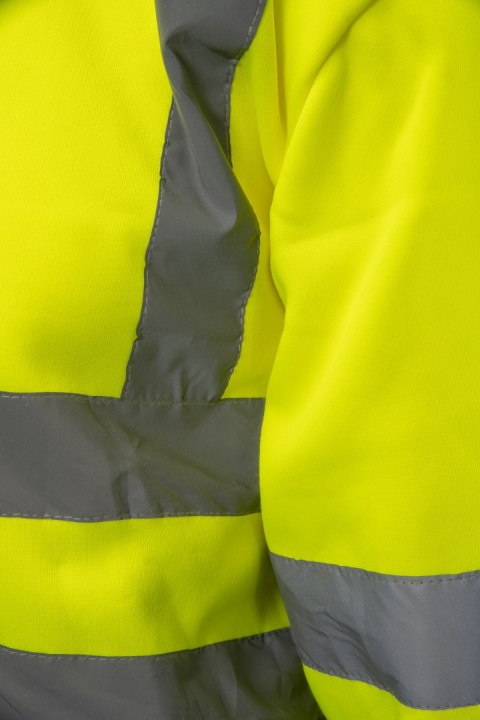 BLUZA DRESOWA WSTAWKA GRANAT ODBLASKOWA KAT. II BF014