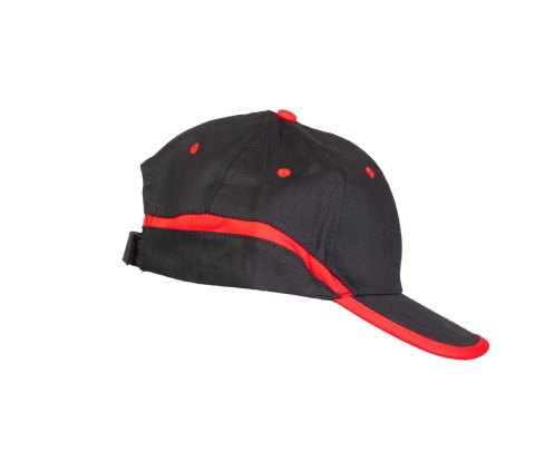 CZAPKA BASEBALL CZARNO-CZERWONA