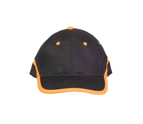 CZAPKA BASEBALL CZARNO-POMARAŃCZOWA
