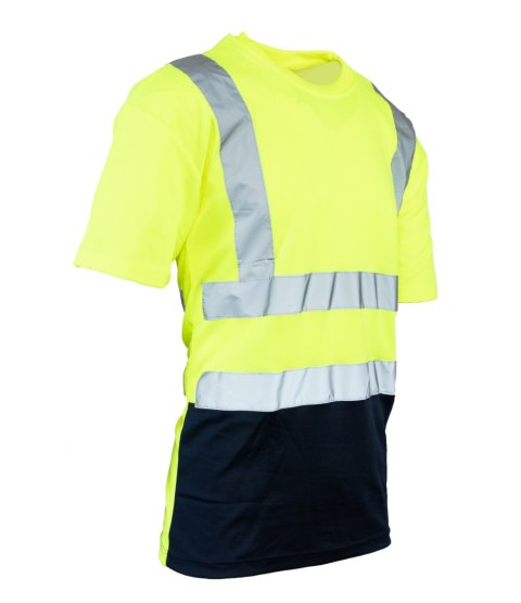 KOSZULKA Z PASAMI ODBLASKOWYMI 50-50 160G