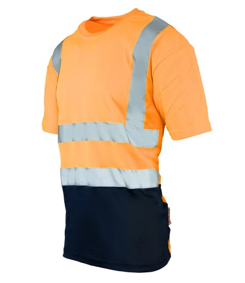 KOSZULKA Z PASAMI ODBLASKOWYMI 50-50 160G