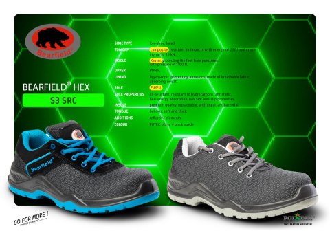 PÓŁBUT HEX S3 SRC NIEBIESKI