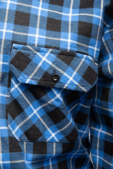 BONO KOSZULA FLANELOWA NIEBIESKI