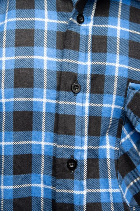 BONO KOSZULA FLANELOWA NIEBIESKI