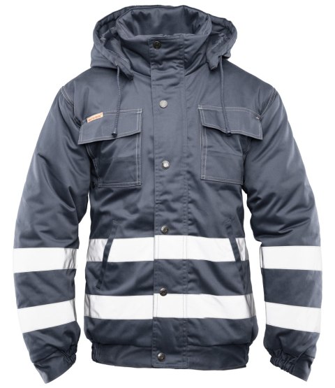 BRIXTON SNOW KURTKA OCIEPLANA STAL / PASY ODBLASK