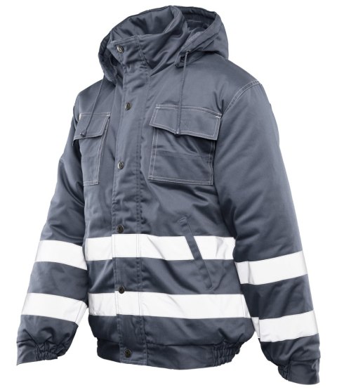 BRIXTON SNOW KURTKA OCIEPLANA STAL / PASY ODBLASK