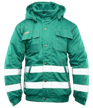 BRIXTON SNOW KURTKA OCIEPLANA ZIELEŃ / PASY ODBLASK