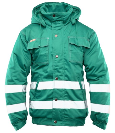 BRIXTON SNOW KURTKA OCIEPLANA ZIELEŃ / PASY ODBLASK