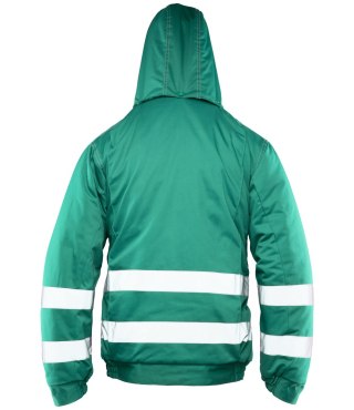 BRIXTON SNOW KURTKA OCIEPLANA ZIELEŃ / PASY ODBLASK