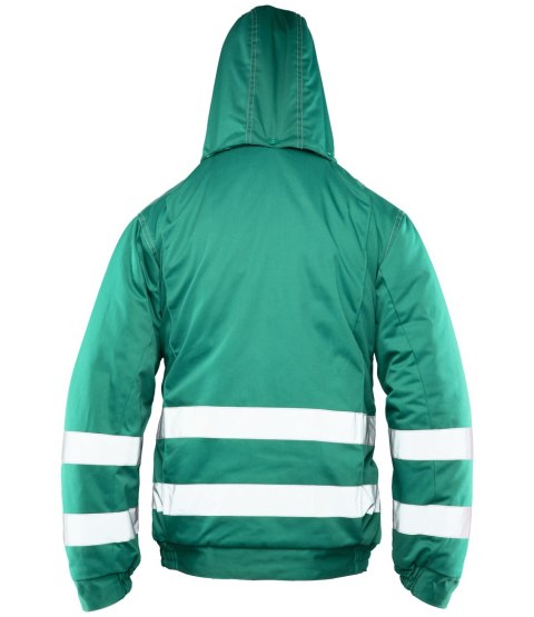 BRIXTON SNOW KURTKA OCIEPLANA ZIELEŃ / PASY ODBLASK