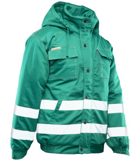 BRIXTON SNOW KURTKA OCIEPLANA ZIELEŃ / PASY ODBLASK