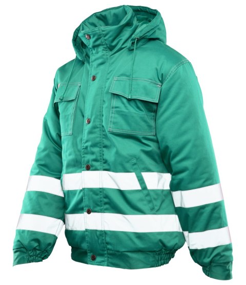 BRIXTON SNOW KURTKA OCIEPLANA ZIELEŃ / PASY ODBLASK