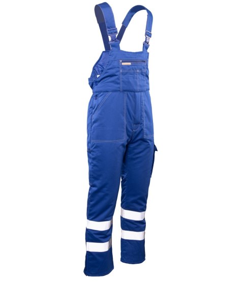 BRIXTON SNOW OGRODNICZKI OCIEPLANE NIEBIESKI / PASY ODBLASK