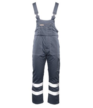 BRIXTON SNOW OGRODNICZKI OCIEPLANE STAL / PASY ODBLASK