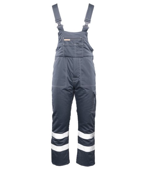 BRIXTON SNOW OGRODNICZKI OCIEPLANE STAL / PASY ODBLASK