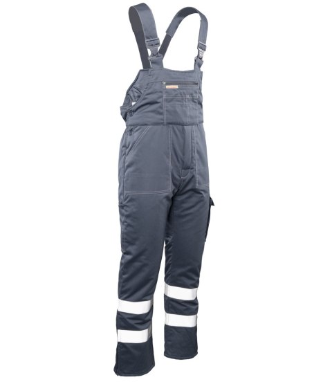 BRIXTON SNOW OGRODNICZKI OCIEPLANE STAL / PASY ODBLASK