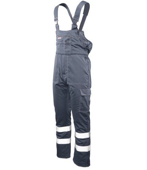 BRIXTON SNOW OGRODNICZKI OCIEPLANE STAL / PASY ODBLASK