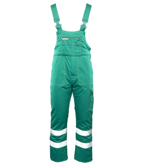 BRIXTON SNOW OGRODNICZKI OCIEPLANE ZIELEŃ / PASY ODBLASK