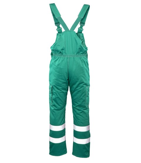 BRIXTON SNOW OGRODNICZKI OCIEPLANE ZIELEŃ / PASY ODBLASK