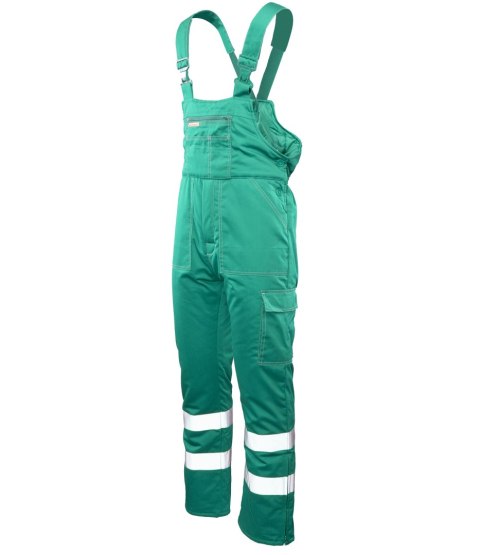 BRIXTON SNOW OGRODNICZKI OCIEPLANE ZIELEŃ / PASY ODBLASK