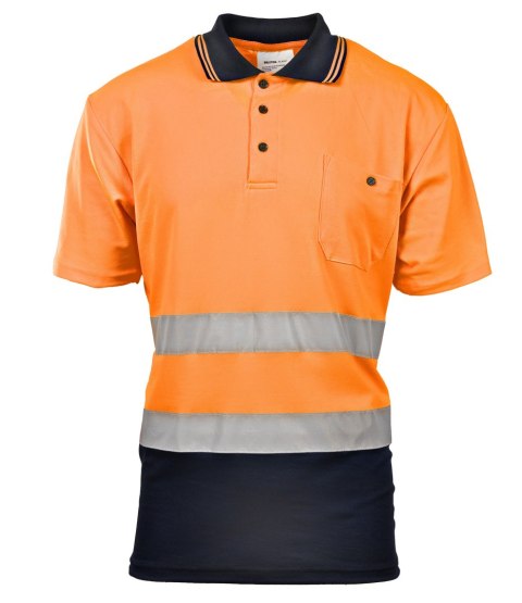 KOSZULKA POLO 50/50 POMARAŃCZ KAT. II BF012