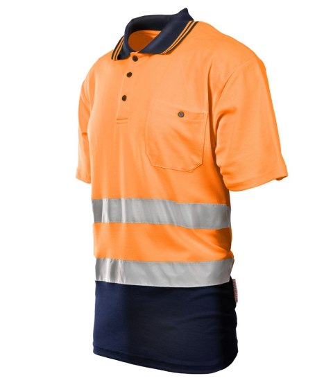 KOSZULKA POLO 50/50 POMARAŃCZ KAT. II BF012