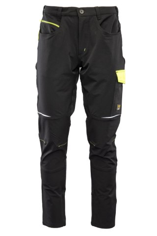 RIVAL SPODNIE SOFTSHELL CZARNY/ŻÓŁTY