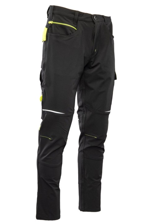 RIVAL SPODNIE SOFTSHELL CZARNY/ŻÓŁTY