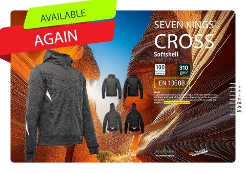 SOFTSHELL CROSS CZARNY