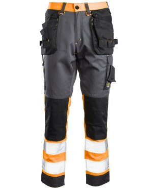 SPODNIE DO PASA FLASH STALOWO/POMARAŃCZ KAT.II SKF01O