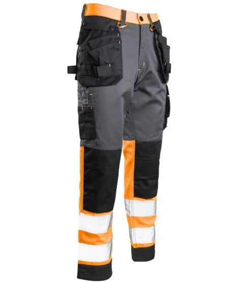 SPODNIE DO PASA FLASH STALOWO/POMARAŃCZ KAT.II SKF01O