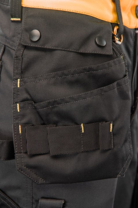 SPODNIE DO PASA FLASH STALOWO/POMARAŃCZ KAT.II SKF01O