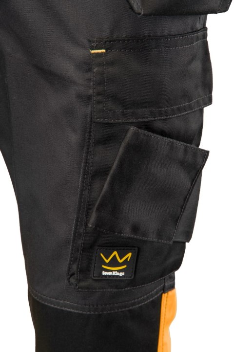 SPODNIE DO PASA FLASH STALOWO/POMARAŃCZ KAT.II SKF01O