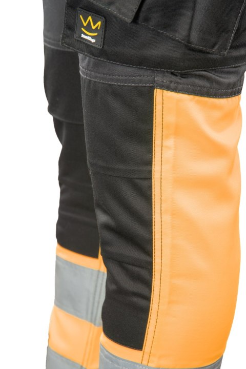 SPODNIE DO PASA FLASH STALOWO/POMARAŃCZ KAT.II SKF01O
