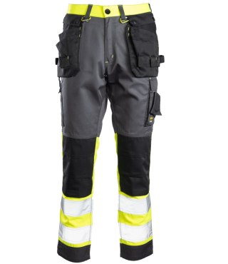 SPODNIE DO PASA FLASH STALOWO/ŻÓŁTY KAT. II SKF01Y